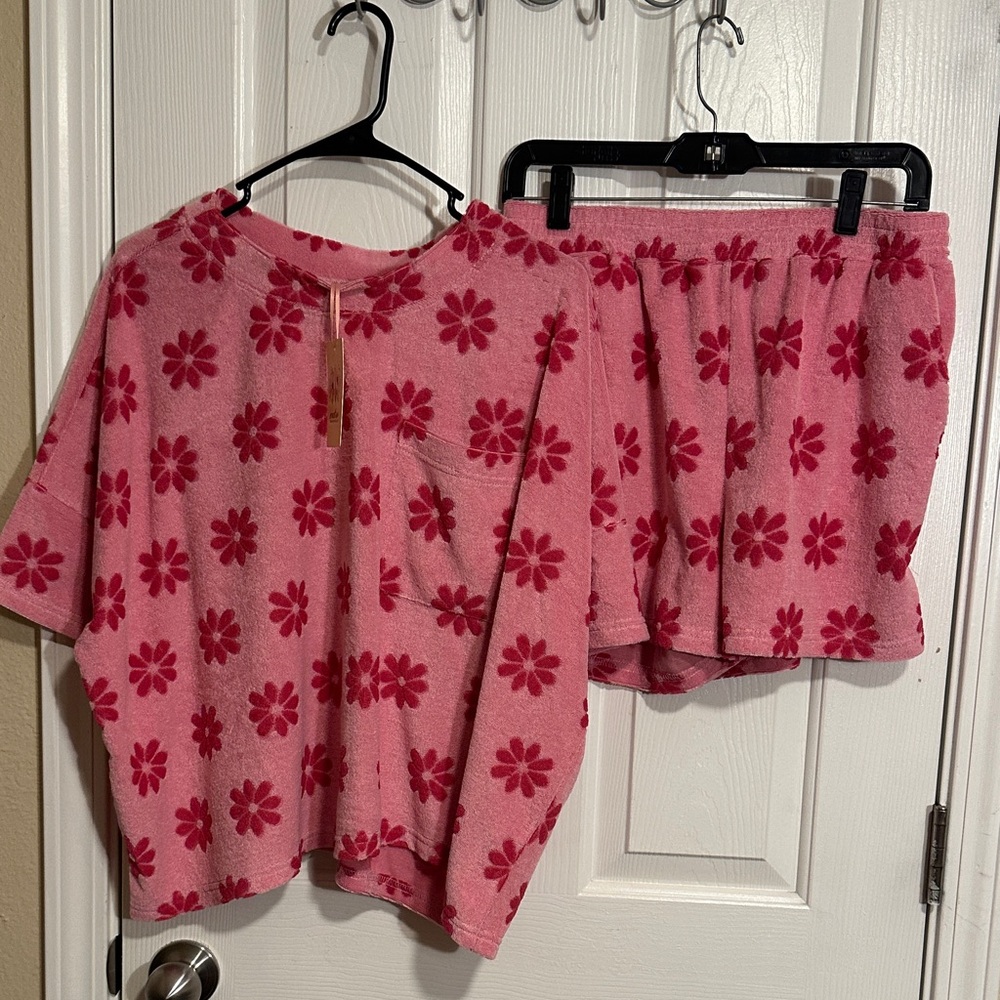 Entro Pink Floral Matching Set